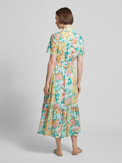 JOOP! Maxi-jurk met all-over bloemenprint Oranje - 5