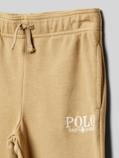 Polo Ralph Lauren Kids Relaxed Fit Sweatpants mit Label-Stitching Beige 2