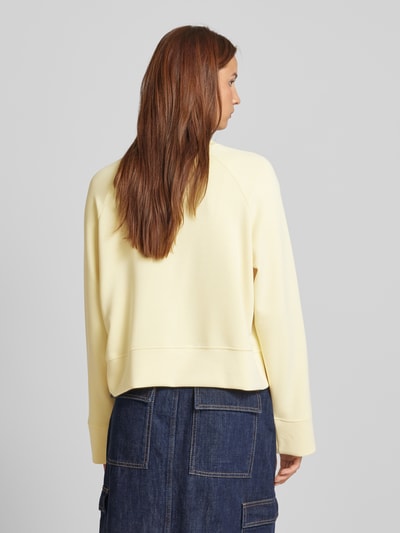 Jake*s Casual Sweatshirt met ronde hals Lichtgeel - 5