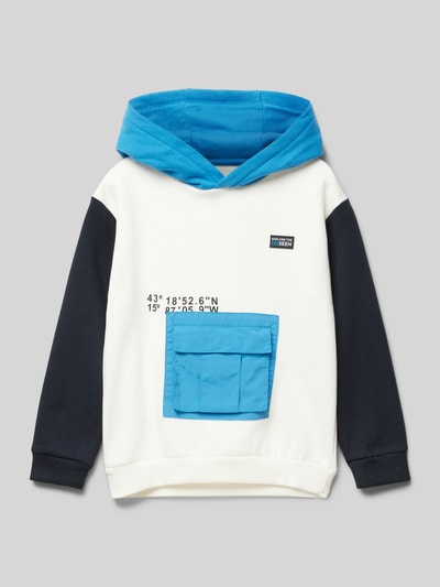 Mayoral Hoodie mit Label-Details Ecru 1