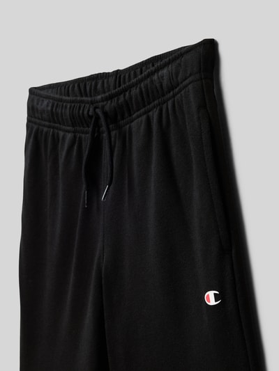 Productfoto, Sweatshorts mit Logo und elastischem Bund van CHAMPION, katoenmix, relaxed fit, zwart, elastische taille, logo op de pijp, context maten