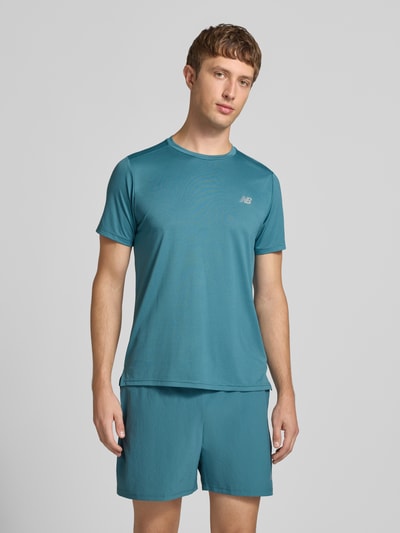 New Balance Funktionsshirt mit Rundhalsausschnitt und Logo Petrol 4