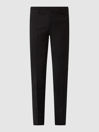 Roy Robson Pantalon met stretch, model 'Cross' Zwart - 2