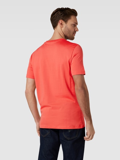 Christian Berg Men T-shirt met contraststrepen Lichtrood - 5