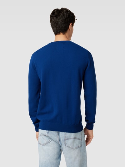 Gant Strickpullover mit Label-Stitching Royal 5