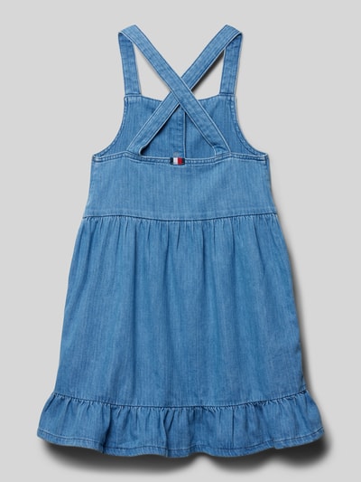 Tommy Hilfiger Teens Jeanskleid im Stufen-Look mit Label-Stitching Bleu 3