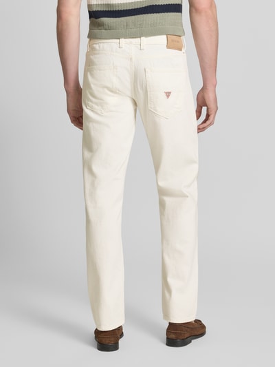 GUESS Straight Leg Jeans im 5-Pocket-Design Modell 'ANGELS' Weiss 5