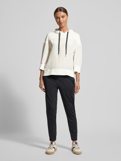 Marc Cain T-Shirt mit 3/4-Arm und Kapuze Weiss 1