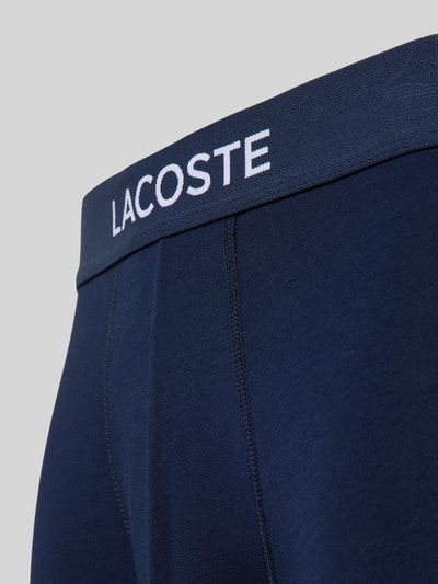 Lacoste Trunks mit elastischem Label-Bund im 3er-Pack Marine 2