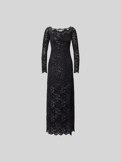 Rabanne Maxikleid mit Paillettenbesatz Black 2