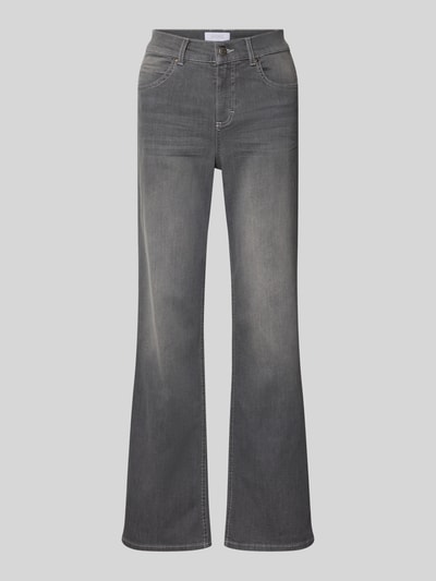 Produktfoto, Regular Fit Jeans im 5-Pocket-Design Modell 'LARA' von Angels, szary denim, bawełna elastyczna, szlufki na pasek, szerokość w rozmiarze 36/30: 40 cm, długość wewnętrzna nogawki w rozmiarze 36/30: 79 cm
