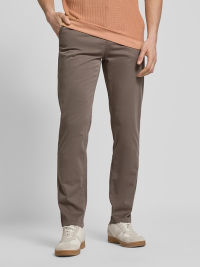 BOSS Orange Herren Chino mit französischen Eingrifftaschen Hellbraun 4