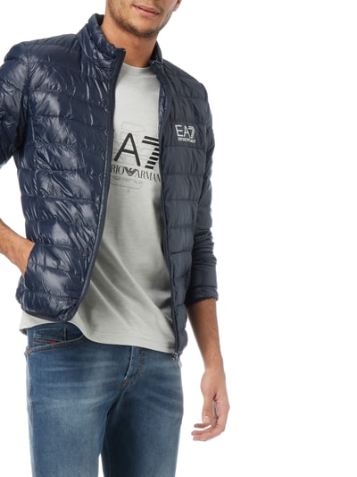 EA7 Emporio Armani Light-Daunenjacke mit Stehkragen Dunkelblau 3