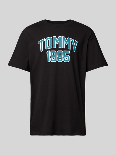 Tommy Jeans T-shirt met labelprint Zwart - 2