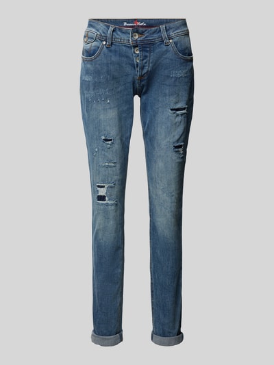 Buena Vista Slim Fit Jeans im Destroyed-Look Modell 'Malibu' Dunkelblau 2