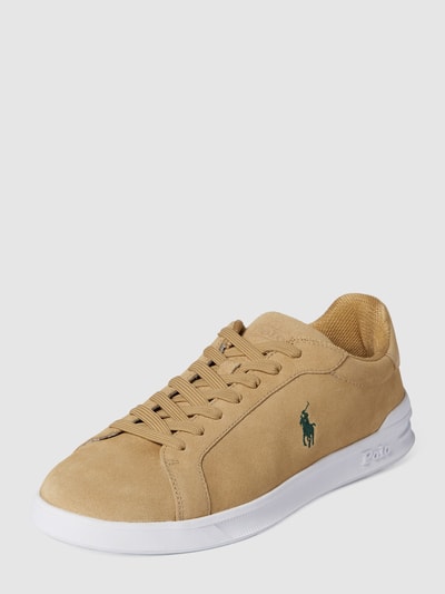 Polo Ralph Lauren Sneakersy ze skóry Szarobrązowy 2