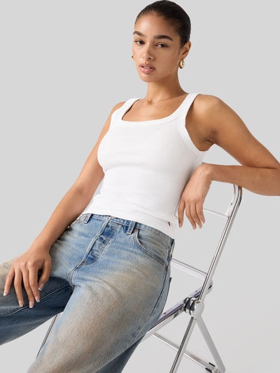 Levi's® Slim Fit Top aus Baumwoll-Mix Weiss 1