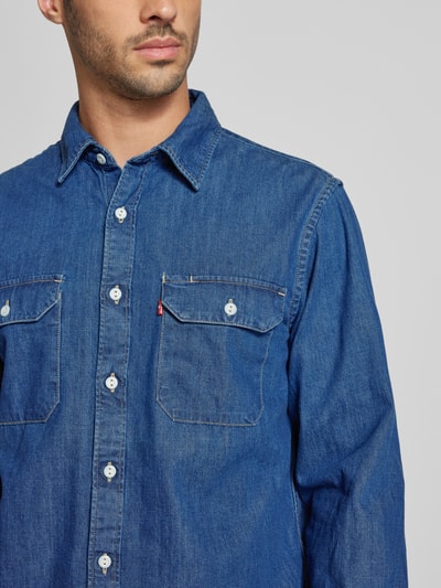 Levi's® Koszula jeansowa z kieszeniami na piersiach Jeansowy niebieski 3