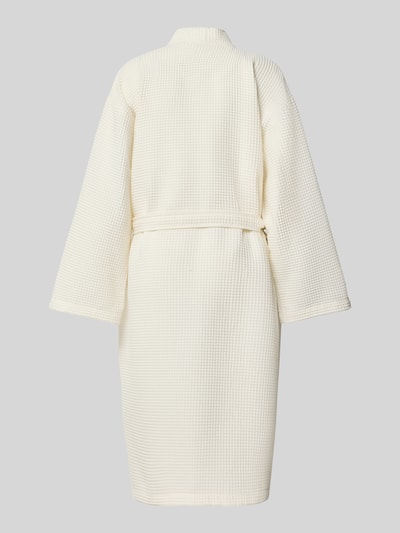 Christian Berg Woman Bademantel aus reiner Baumwolle Offwhite 3