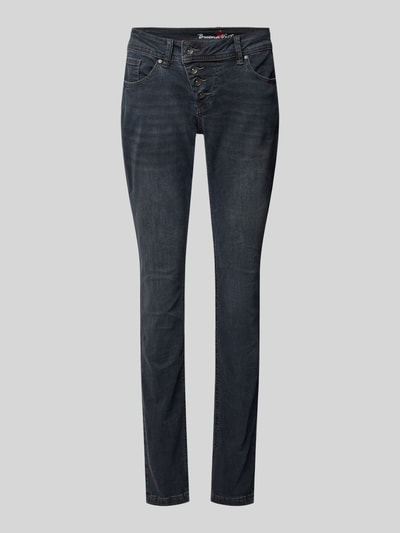 Buena Vista Slim fit jeans met 5-pocketmodel, model 'Malibu' Donkergrijs - 2