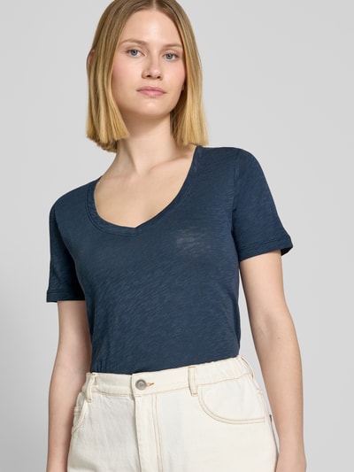 Marc O'Polo Regular fit T-shirt van puur katoen Marineblauw - 3