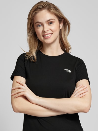 The North Face T-Shirt mit Label-Print Black 3