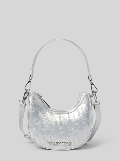 VALENTINO BAGS Handtas met labelapplicatie, model 'GERANIUM' Zilver - 1