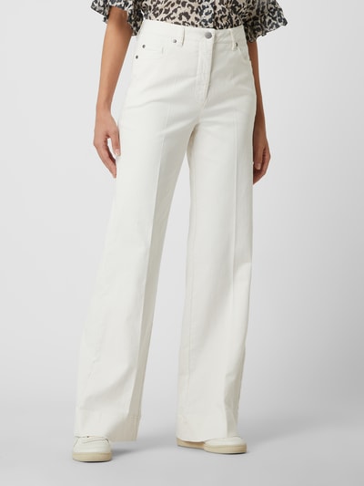 Luisa Cerano Bootcutjeans met stretch  Offwhite - 4