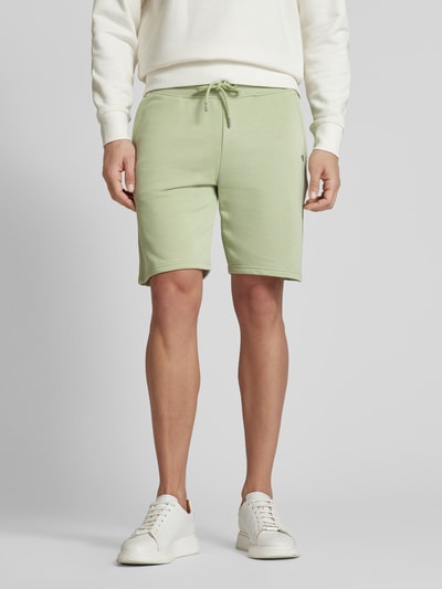 Gant Regular fit korte broek met elastische band Lichtgroen - 4