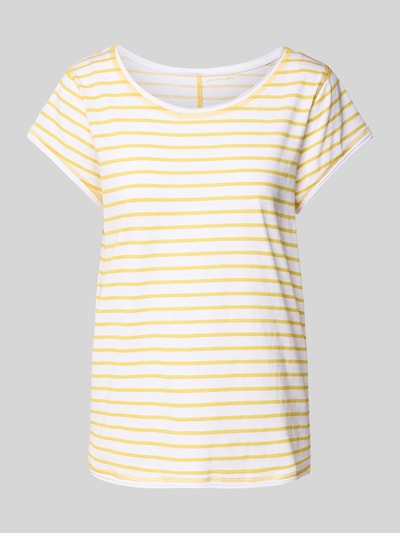 Christian Berg Woman T-Shirt mit Kappärmeln Senf 2