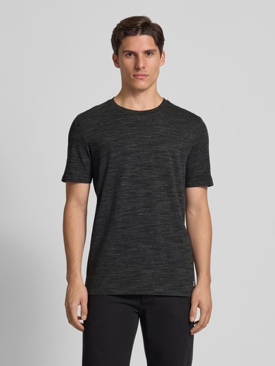 s.Oliver RED LABEL Regular fit T-shirt van katoenmix Zwart - 4