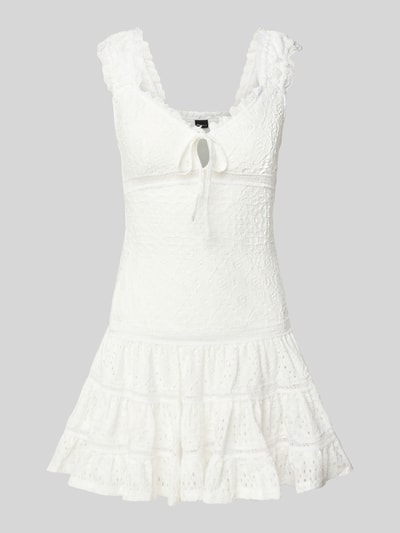 Gina Tricot Mini-jurk met broderie anglaise, model 'Cornelia' Offwhite - 2