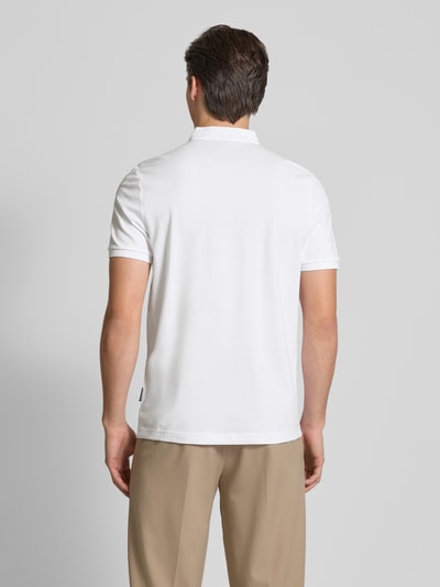 HECHTER PARIS Poloshirt mit kurzer Knopfleiste Weiss 5