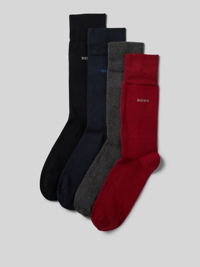 BOSS Socken mit Label-Stitching im 4er-Pack Rot 1