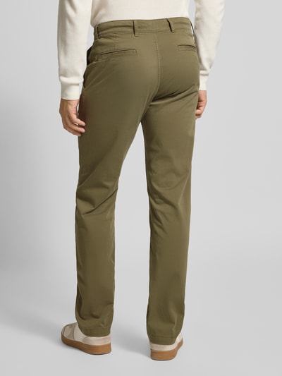 BOSS Orange Regular Fit Chino aus Baumwoll-Mix Oliv 5