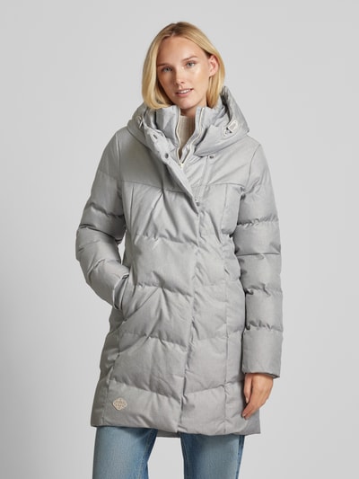 Ragwear Gewatteerde parka met capuchon, model 'Pavla' Lichtgrijs - 4