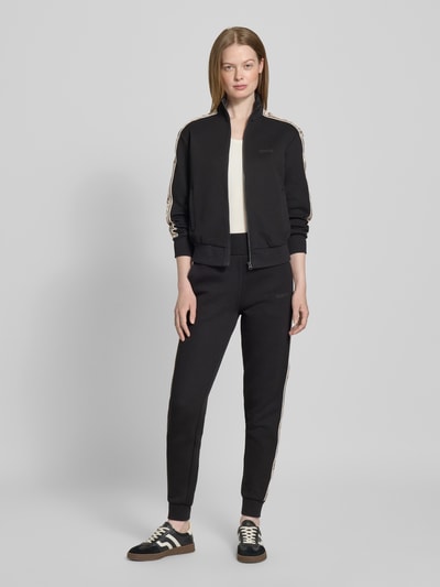 Guess Activewear Sweatjacke mit Label-Print Modell 'BRITNEY' Black 1