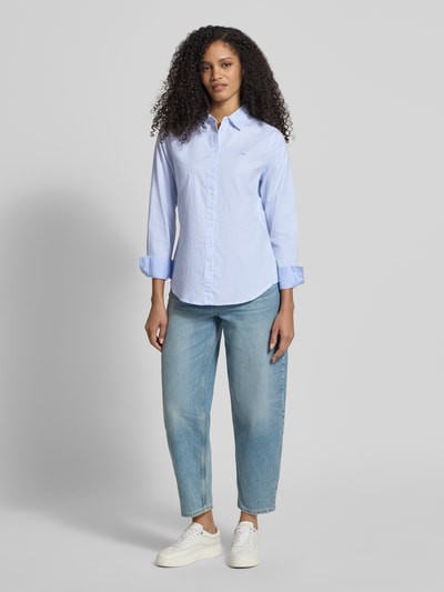 Fynch-Hatton Regular Fit overhemdblouse van puur katoen Lichtblauw - 1