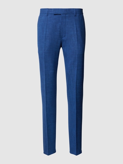 BOSS Regular fit pantalon met wol, model 'Leon' Blauw - 2