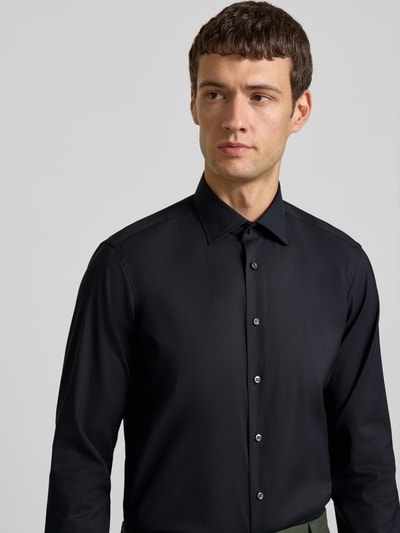 Christian Berg Men Regular Fit Business-Hemd mit Kentkragen Black 3