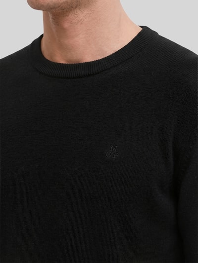 Marc O'Polo Regular Fit Pullover aus Baumwoll-Mix mir Schurwoll-Anteil Black 3