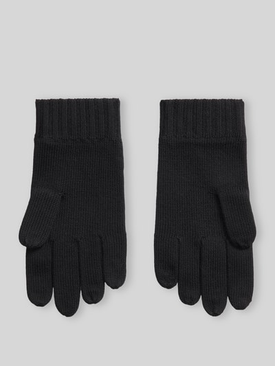 Polo Ralph Lauren Fingerhandschuhe aus Wolle mit Logo-Stickerei Black 2