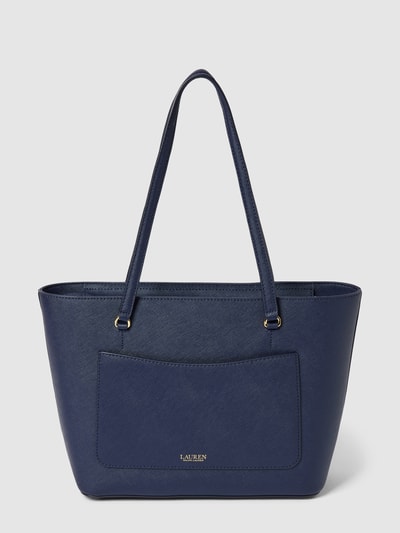 Lauren Ralph Lauren Shopper met labelapplicatie, model 'KARLY' Blauw - 4