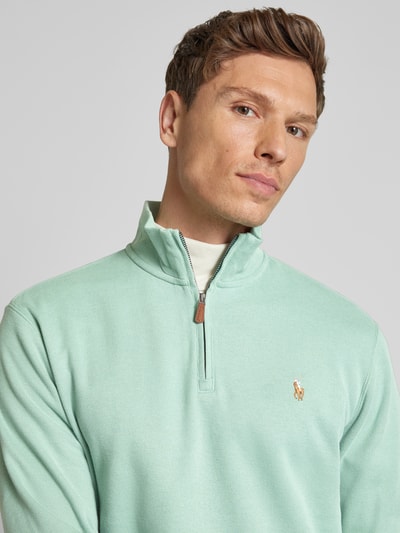 Polo Ralph Lauren Strickpullover mit Logo-Stitching Mint 3