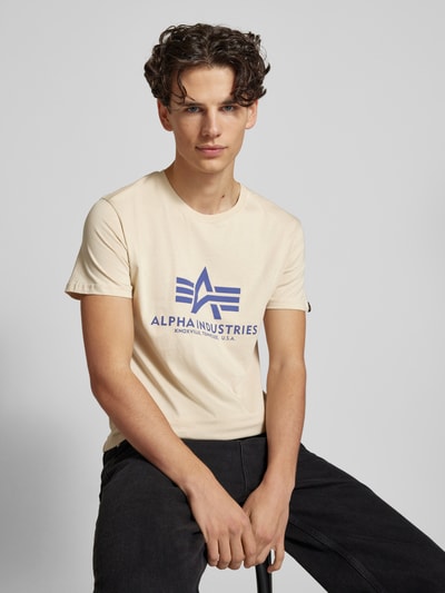 Alpha Industries T-Shirt mit Label-Print Offwhite 3