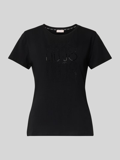 LIU JO SPORT T-shirt met strass-steentjes Zwart - 2