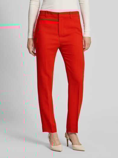 Lauren Ralph Lauren Broek van een mix van viscose en elastaan met persplooien Rood - 4