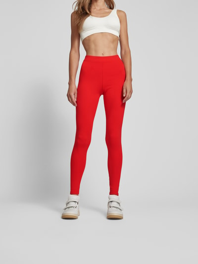 Lala Berlin Leggings mit elastischem Bund Rot 4