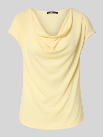 Zero T-shirt z lejącym dekoltem Jasnożółty 2