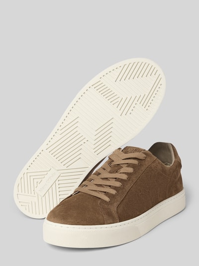 Marc O'Polo Low Top Sneaker aus echtem Rindsleder Taupe 4